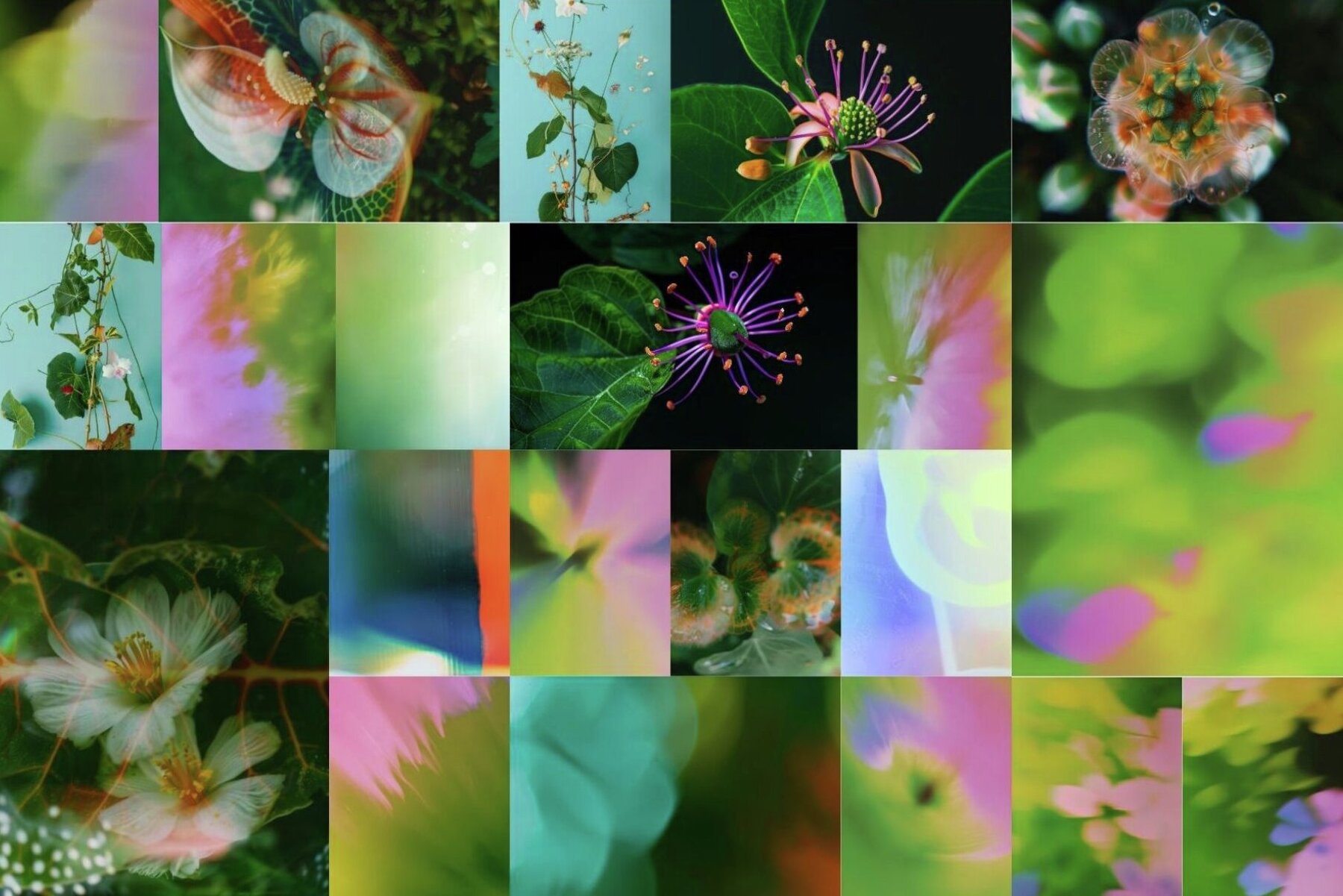 Mechanical Botanical backgrounds 5