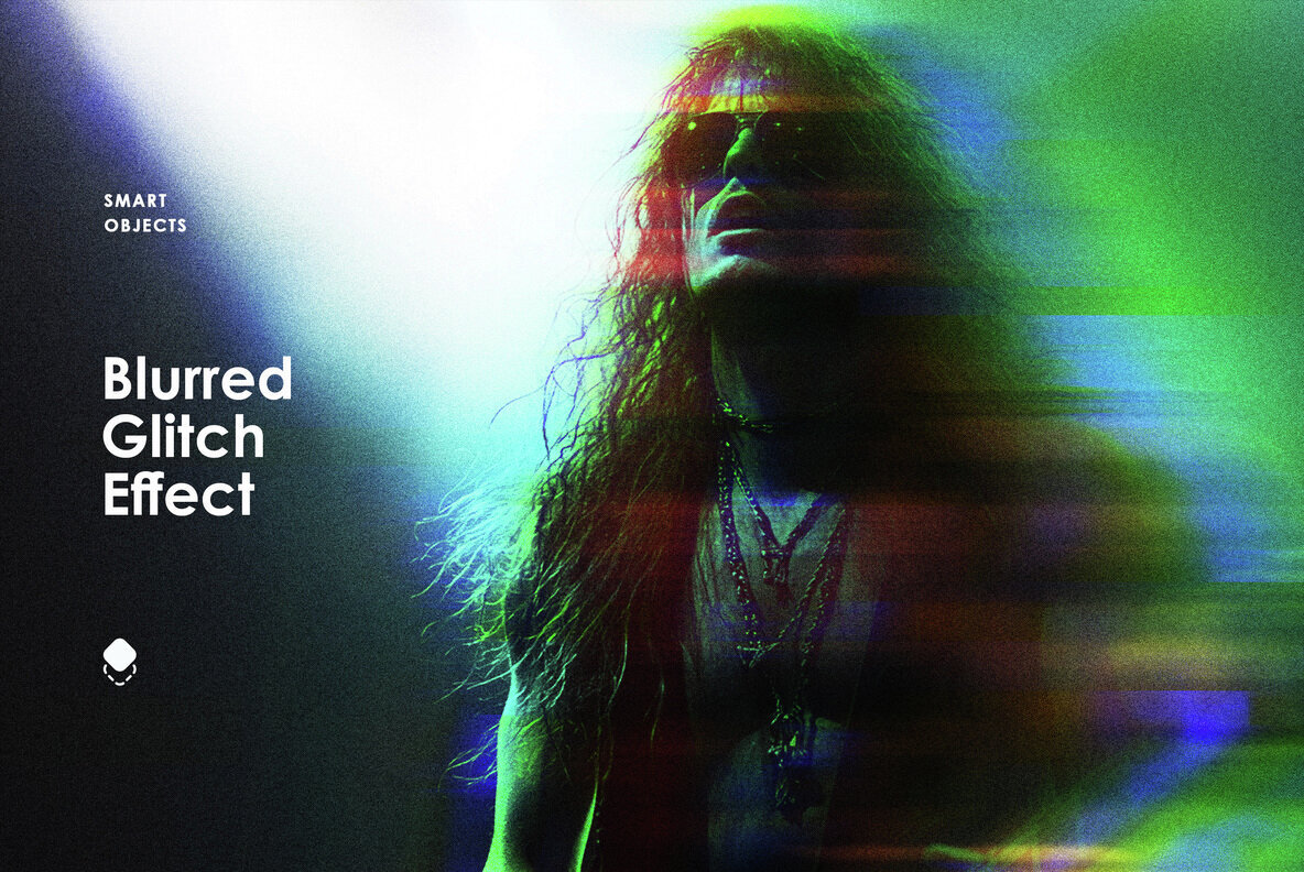 Blurred Glitch Photo Effect 1