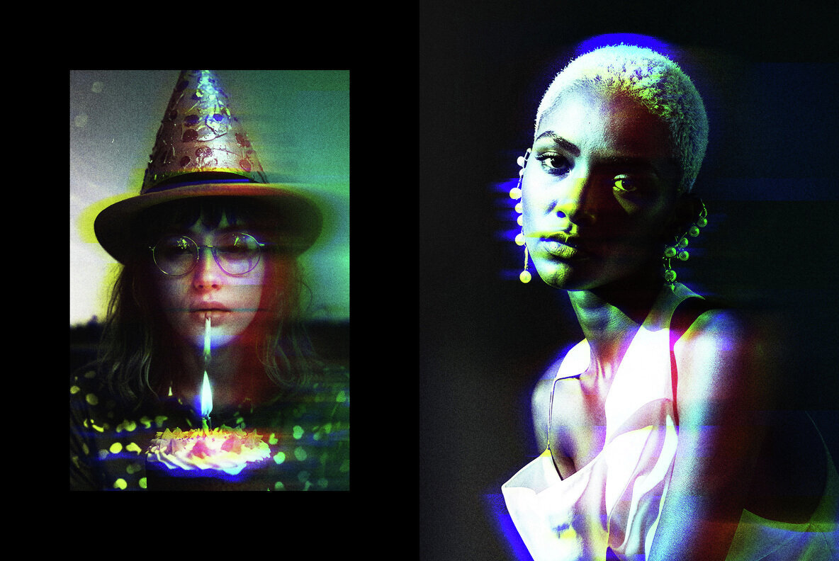 Blurred Glitch Photo Effect 2