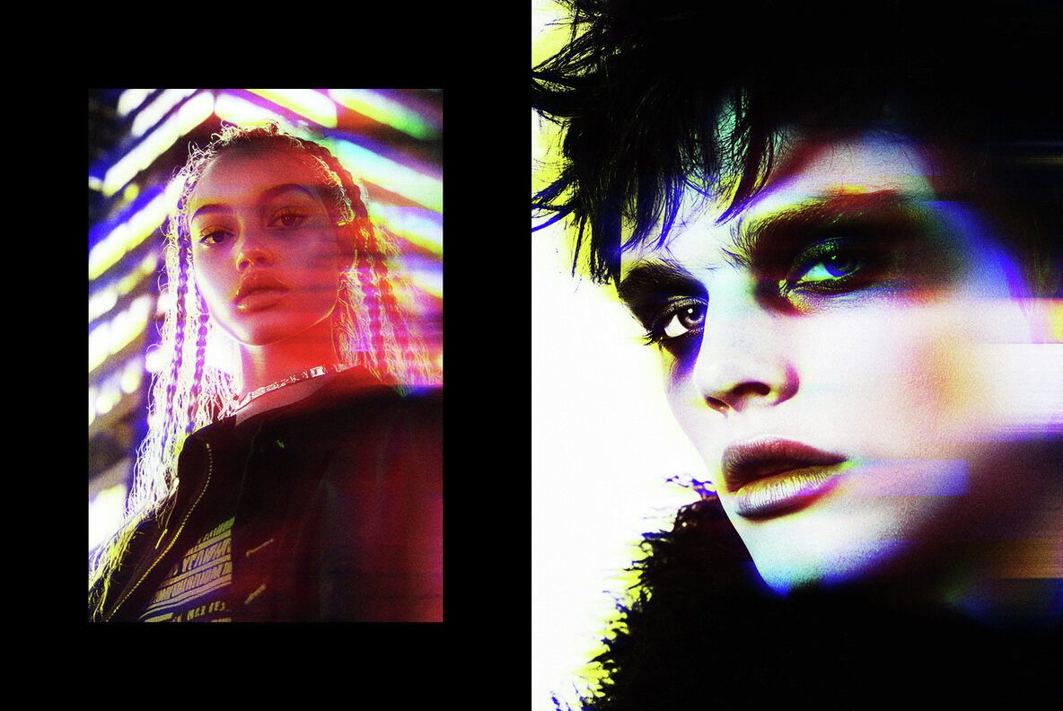 Blurred Glitch Photo Effect 6