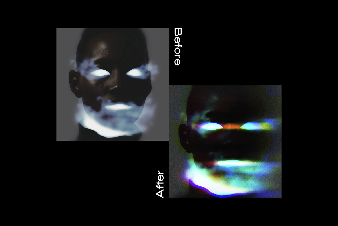 Blurred Glitch Photo Effect 7