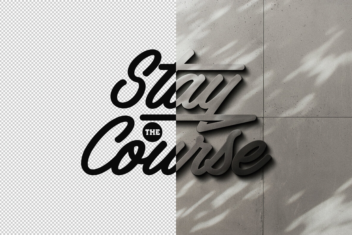 Metallic Sign Mockup 4