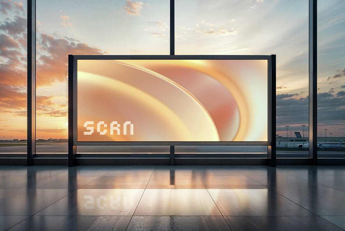 Airport Screen Mockup 1