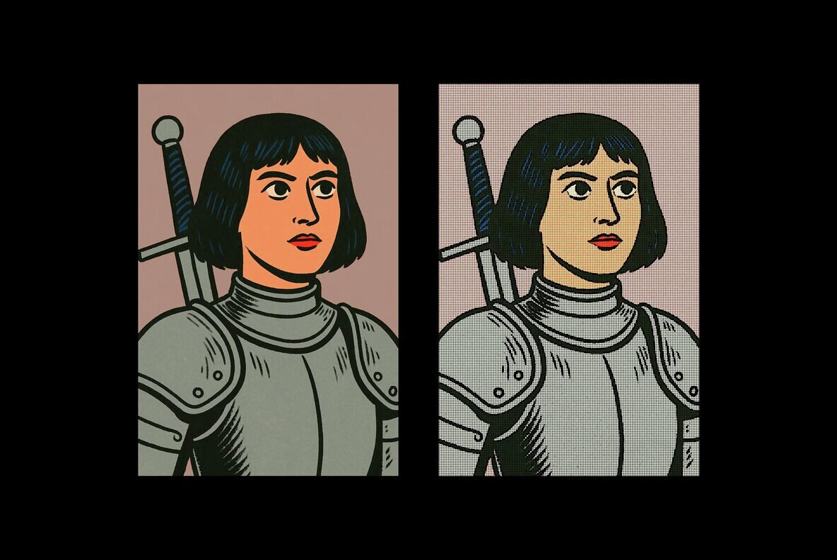 Authentic Halftone Printer Effect 4