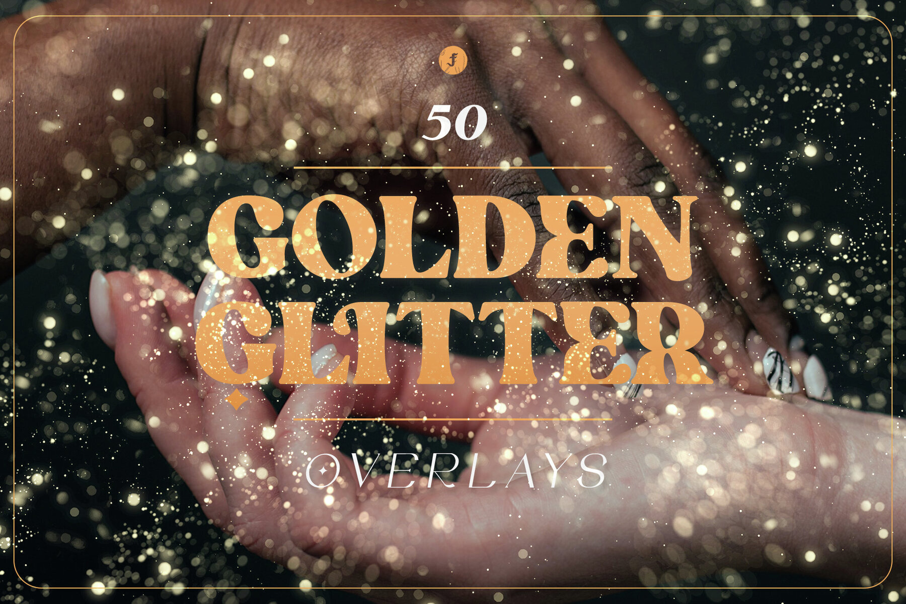 Golden Glitter Overlays 1