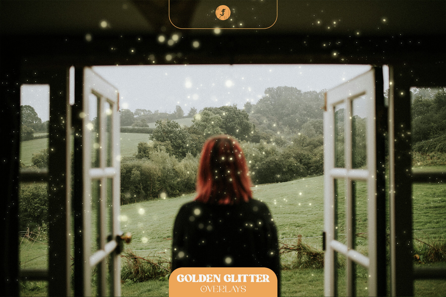 Golden Glitter Overlays 4