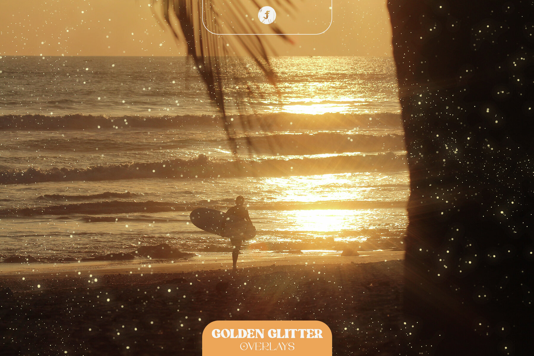Golden Glitter Overlays 7