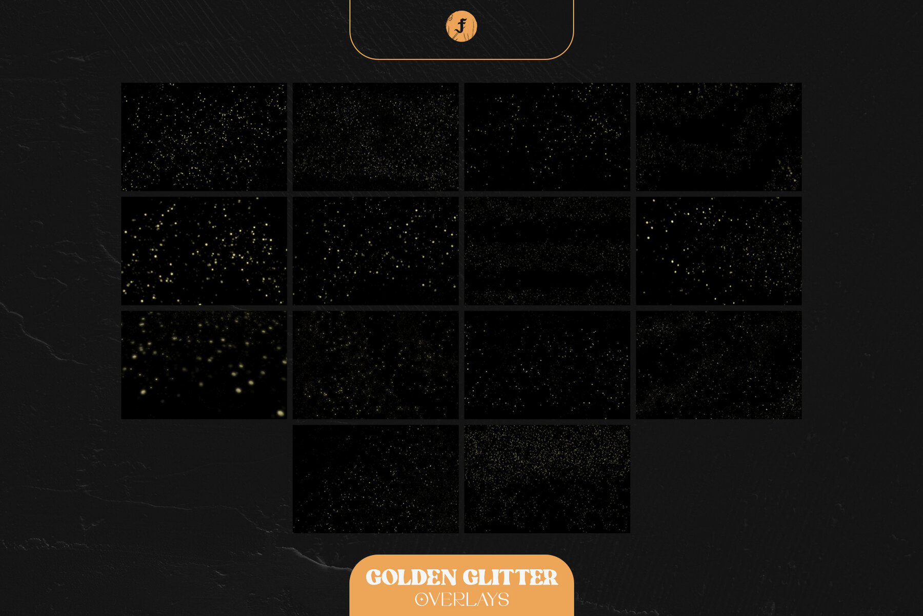 Golden Glitter Overlays 11