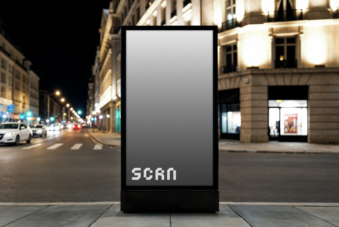 City Digital Signage Screen Mockup 4