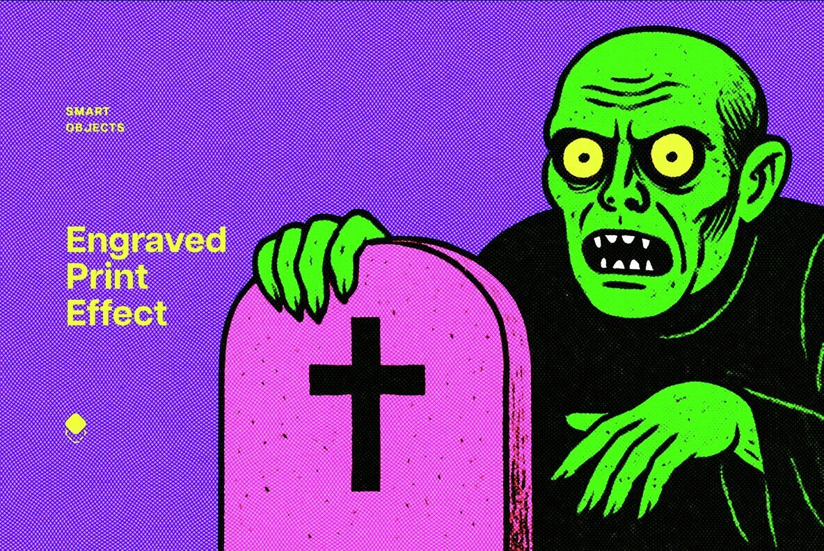 Engraved Print Design Effect 1