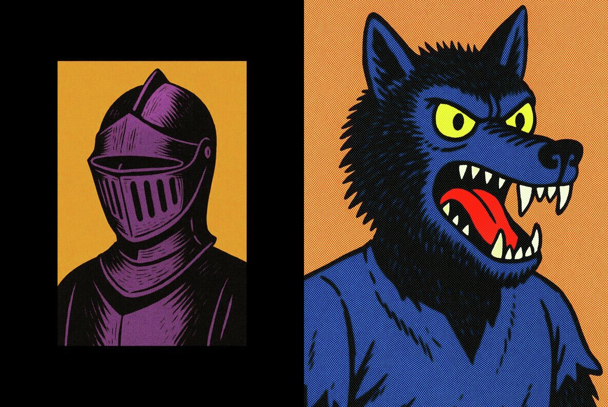 Engraved Print Design Effect 6