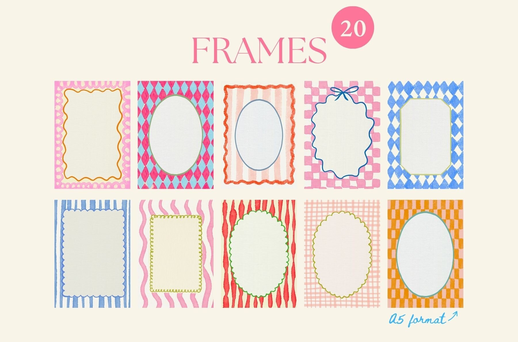 Whimsical Frame Art Collection 3