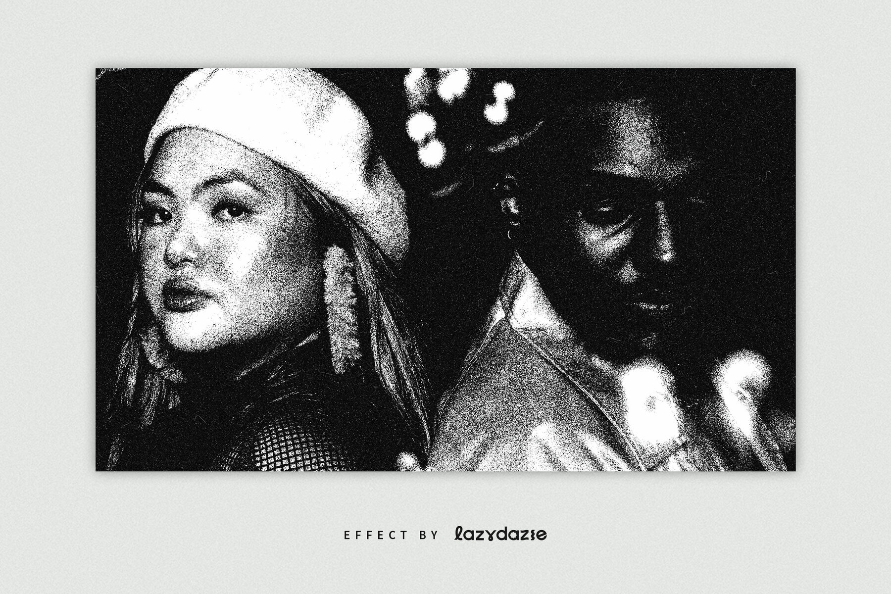 Xerox Grunge Print Image Effect Mockup 2