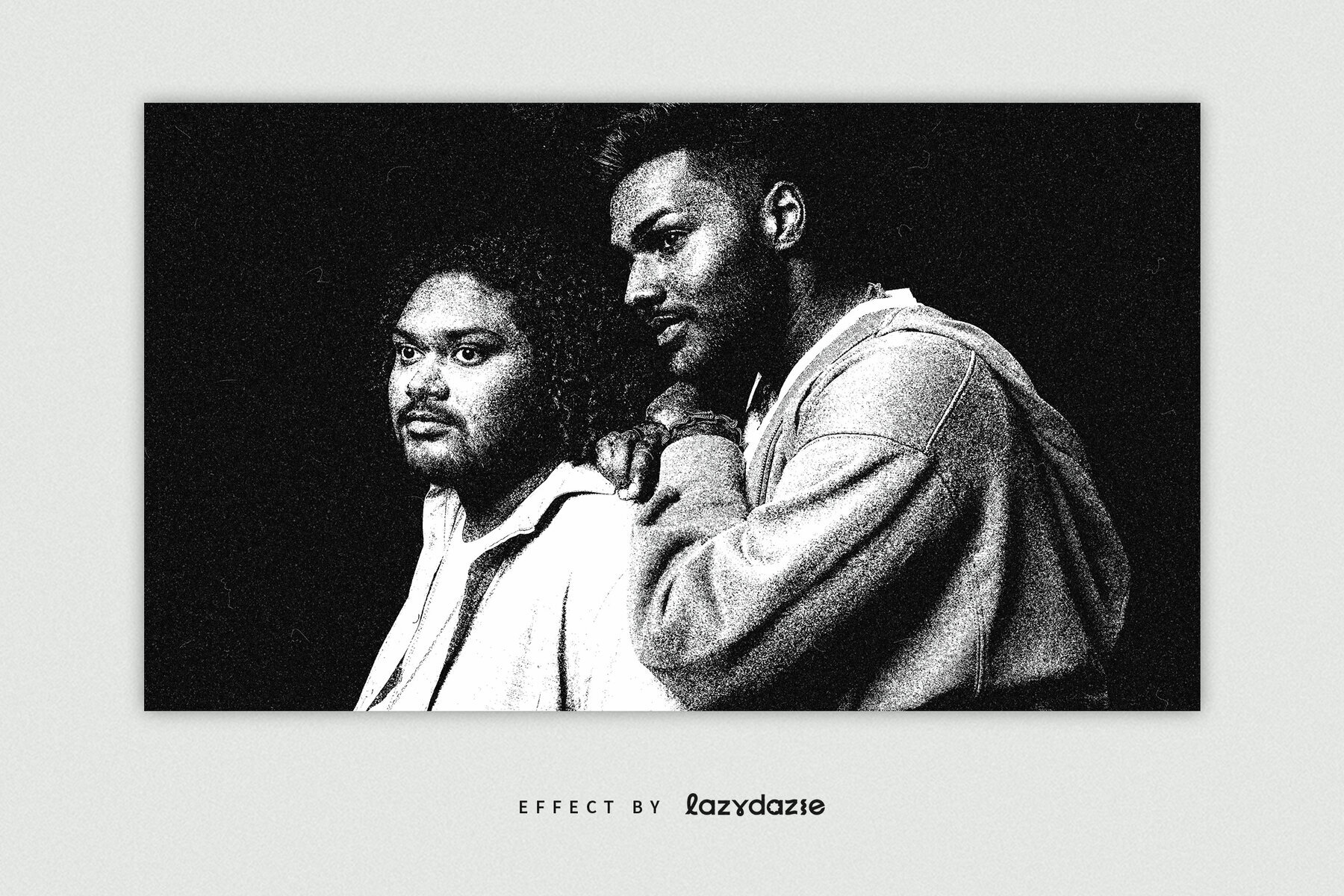 Xerox Grunge Print Image Effect Mockup 3