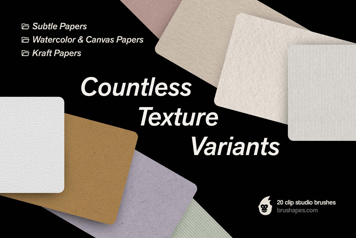 Clip Studio Paper Texture Brushes 6