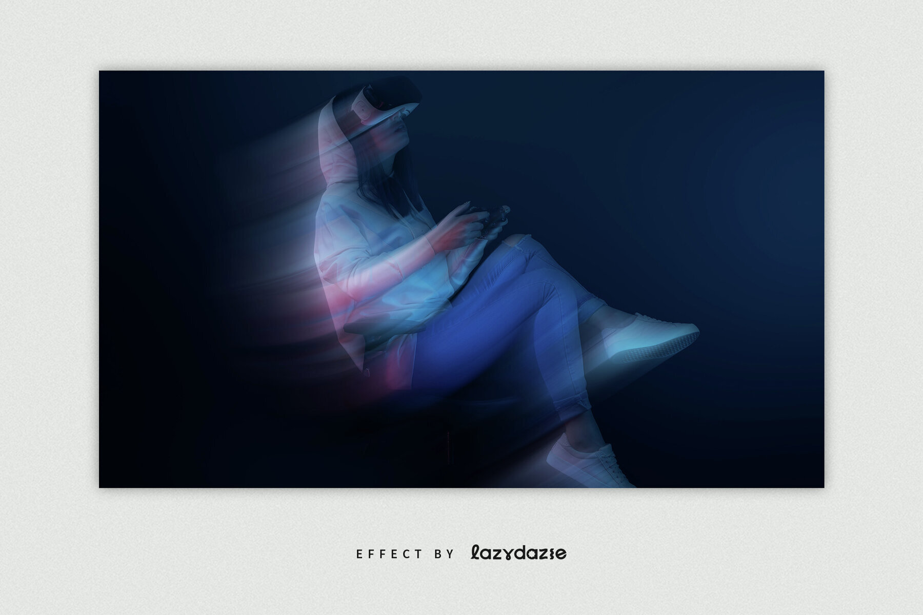 Dissolving Blur Image Effect Mockup 2