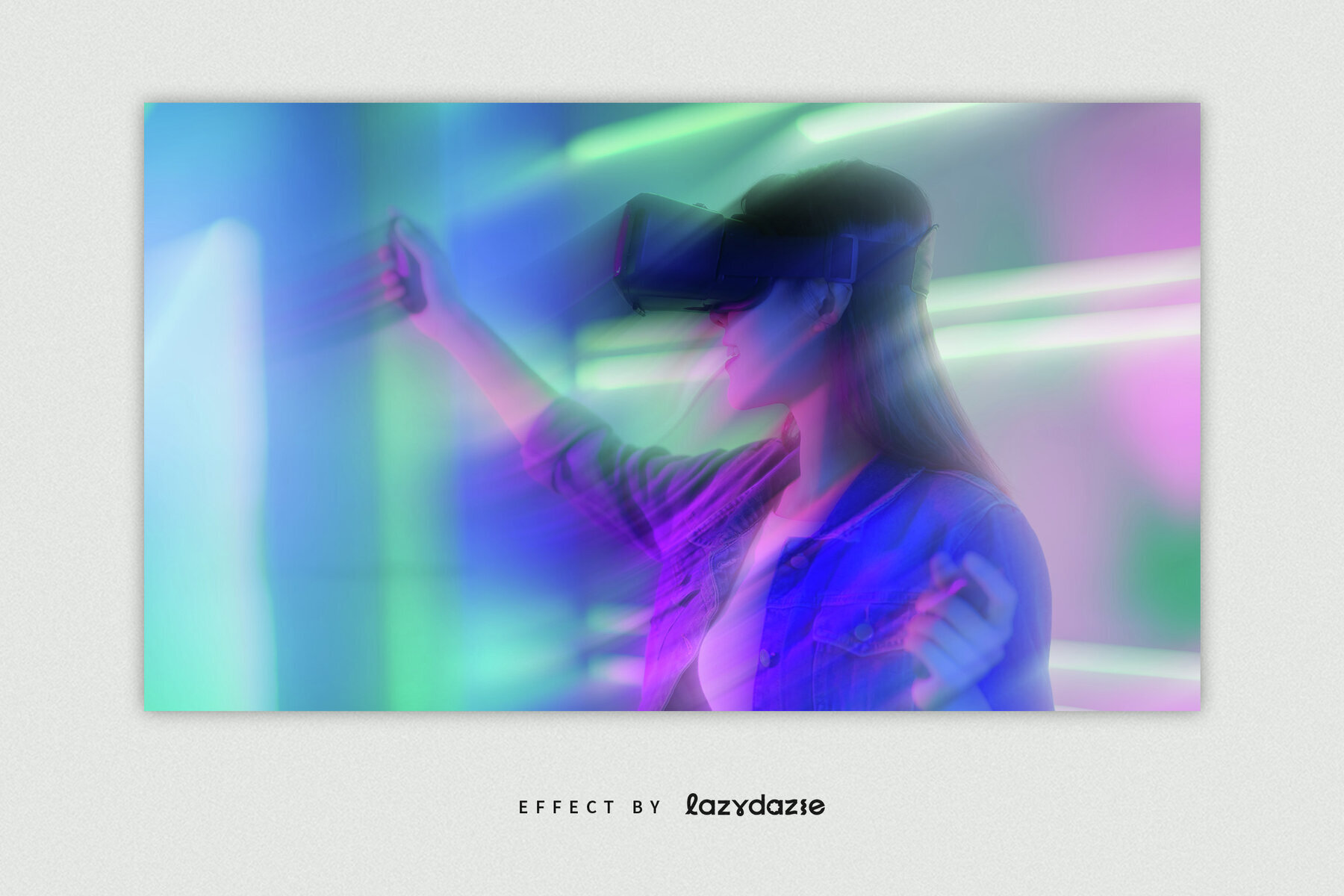 Dissolving Blur Image Effect Mockup 3