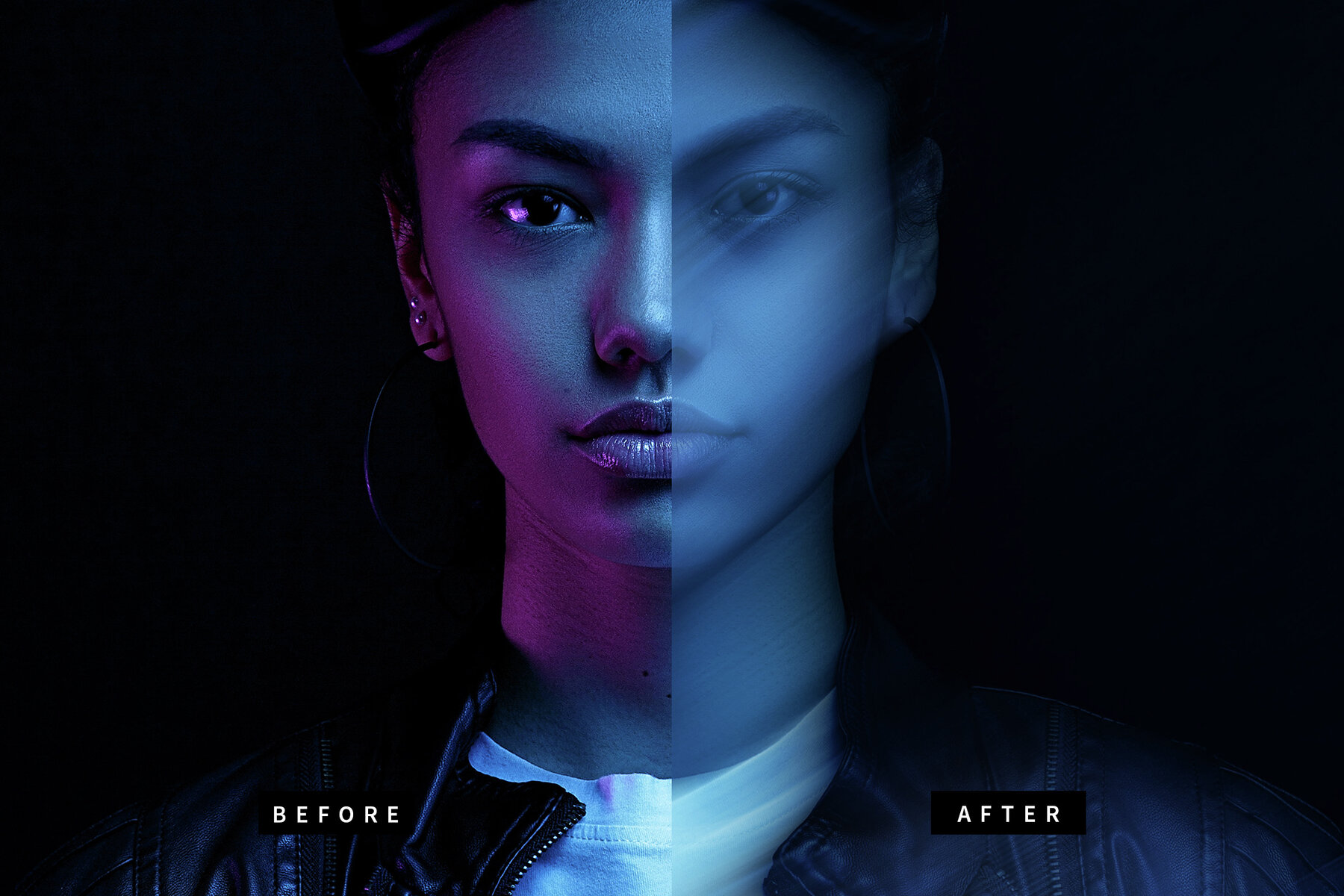 Dissolving Blur Image Effect Mockup 7