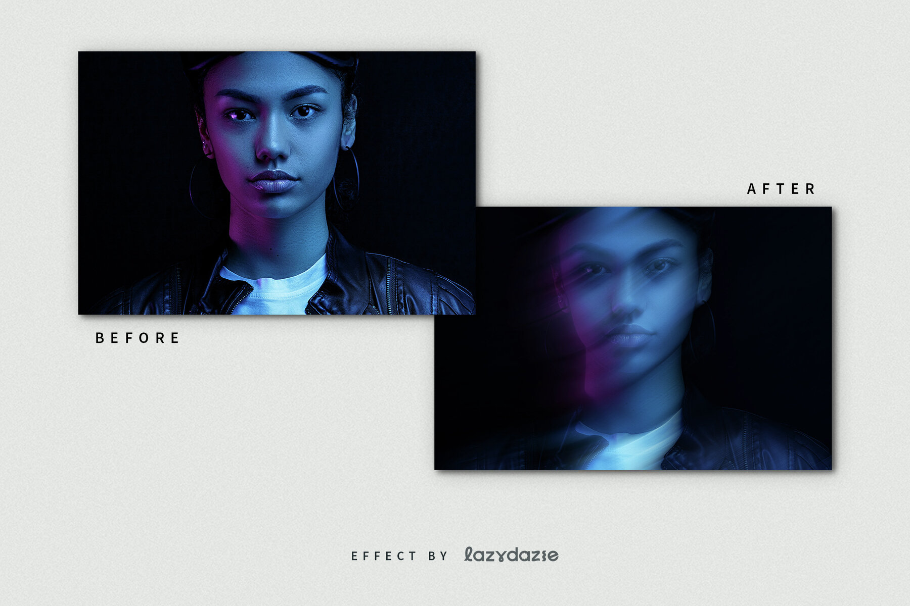 Dissolving Blur Image Effect Mockup 8