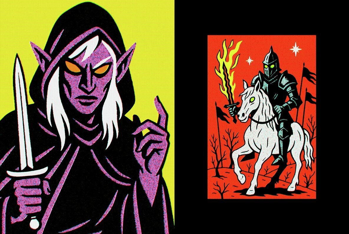 Authentic Retro Misprint Design Effect 2