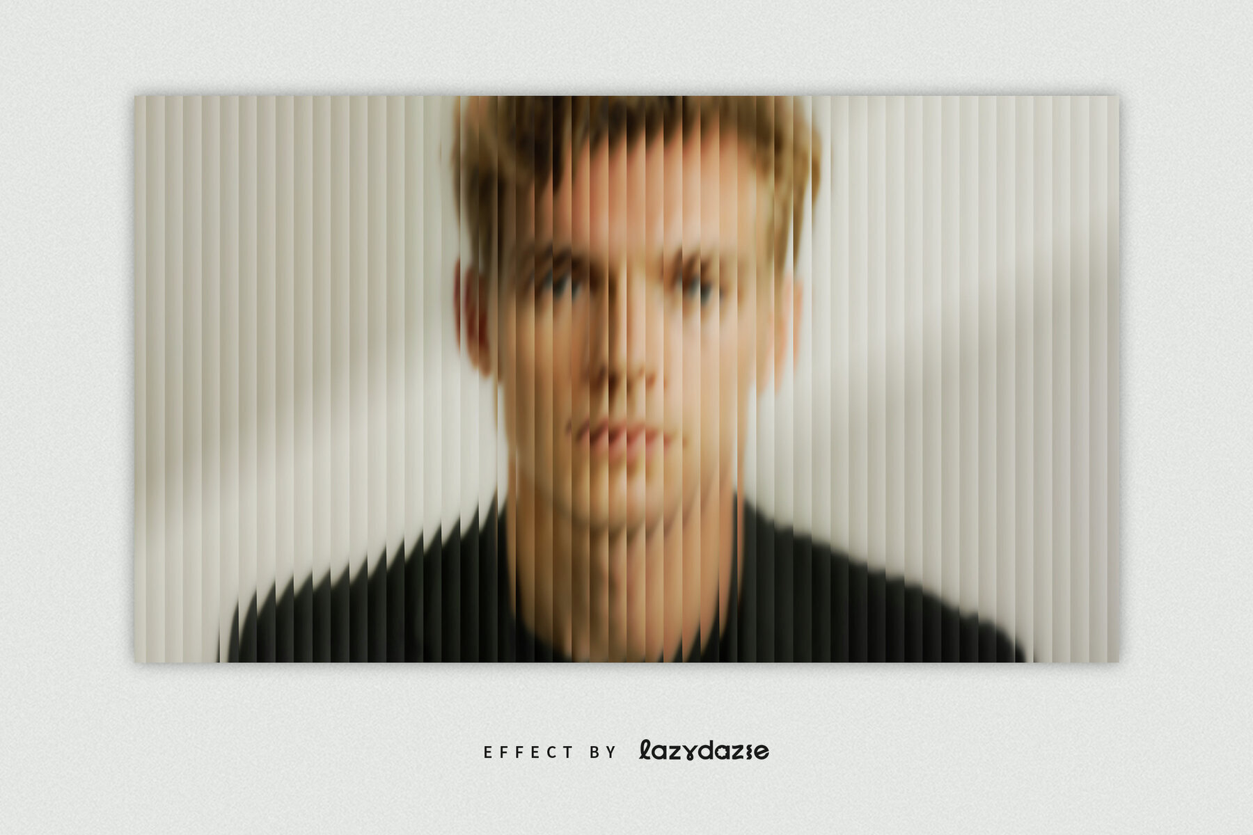 Reeded Glass Texture Image Effect Mockup 2