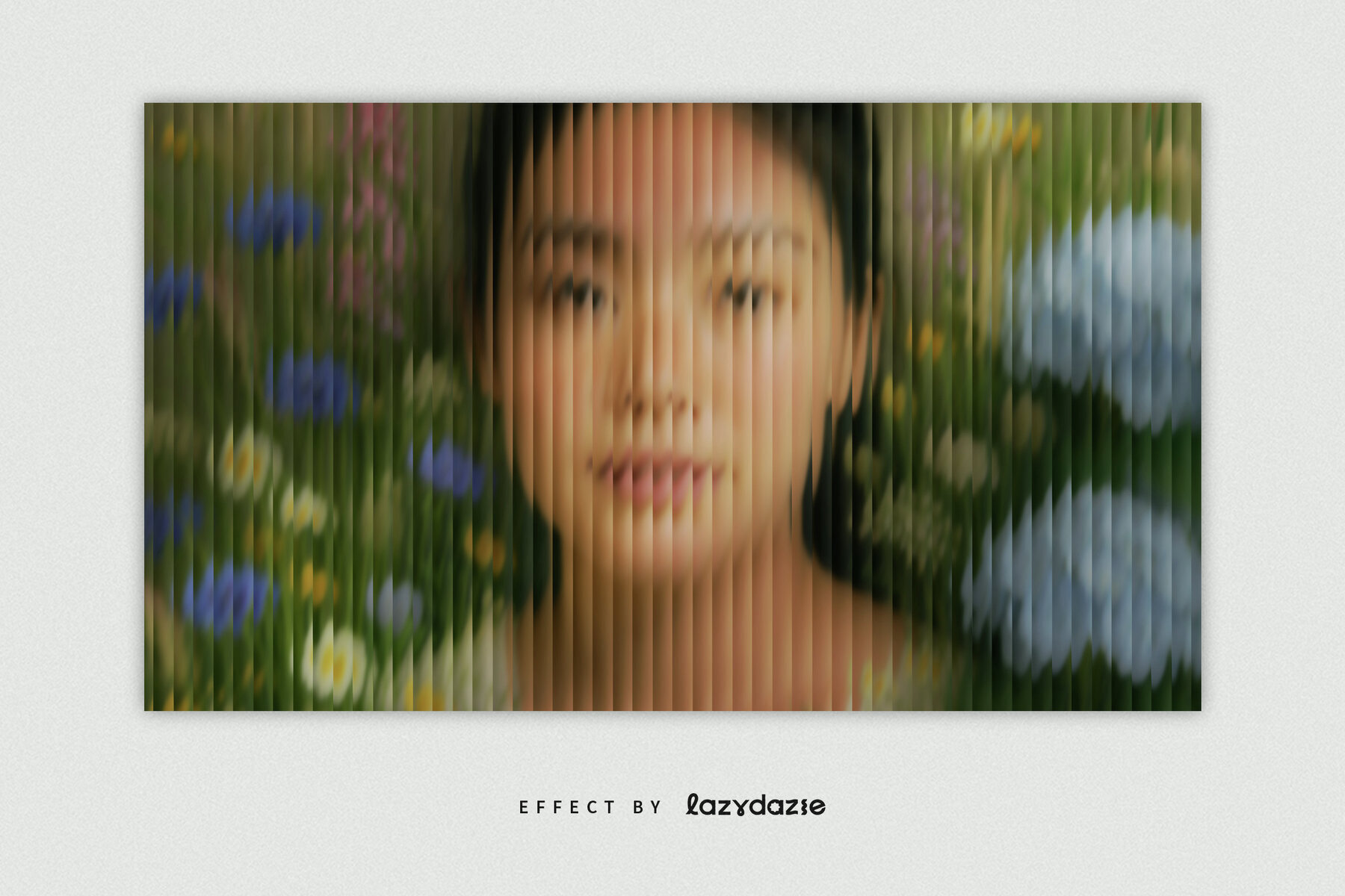 Reeded Glass Texture Image Effect Mockup 3