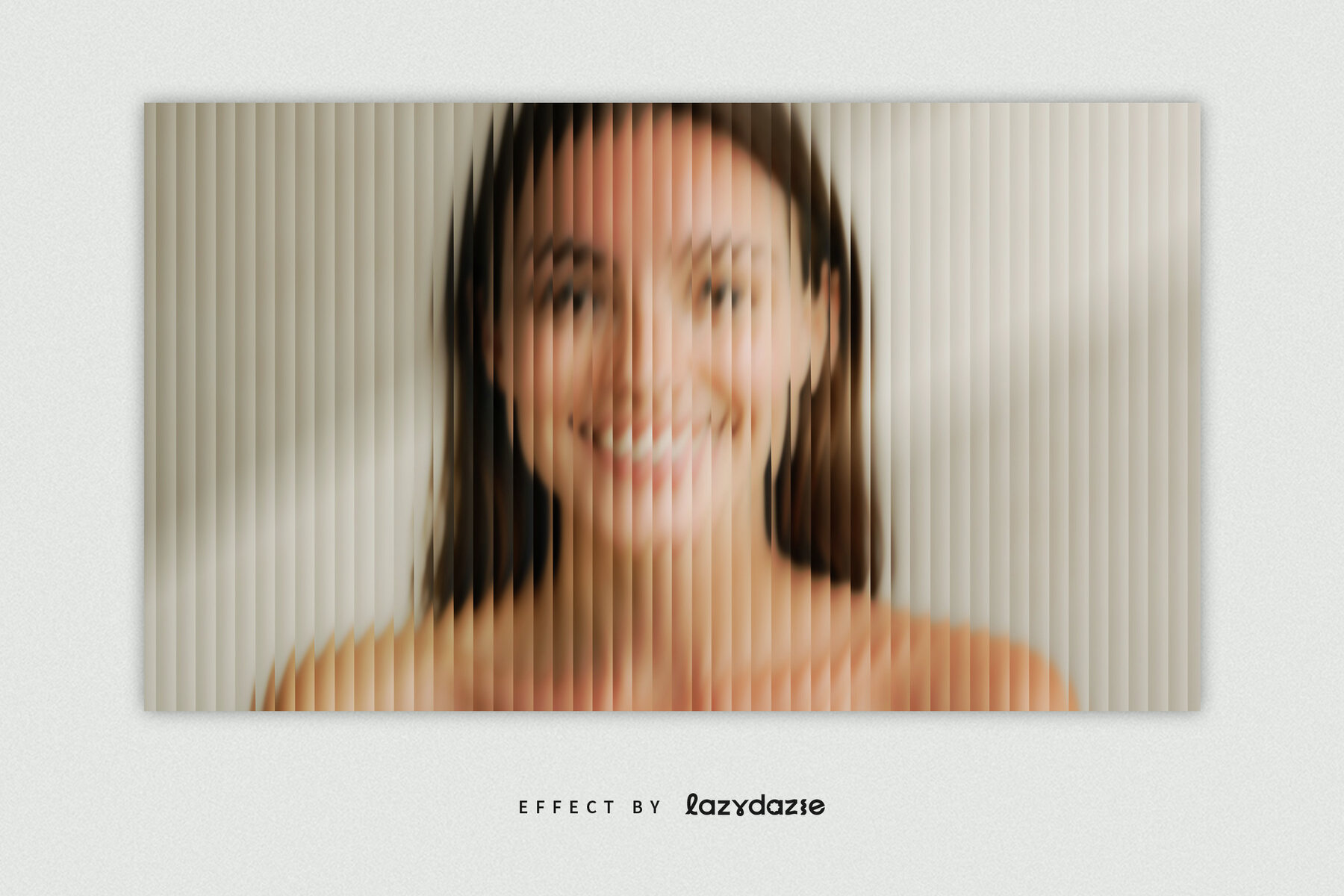 Reeded Glass Texture Image Effect Mockup 4