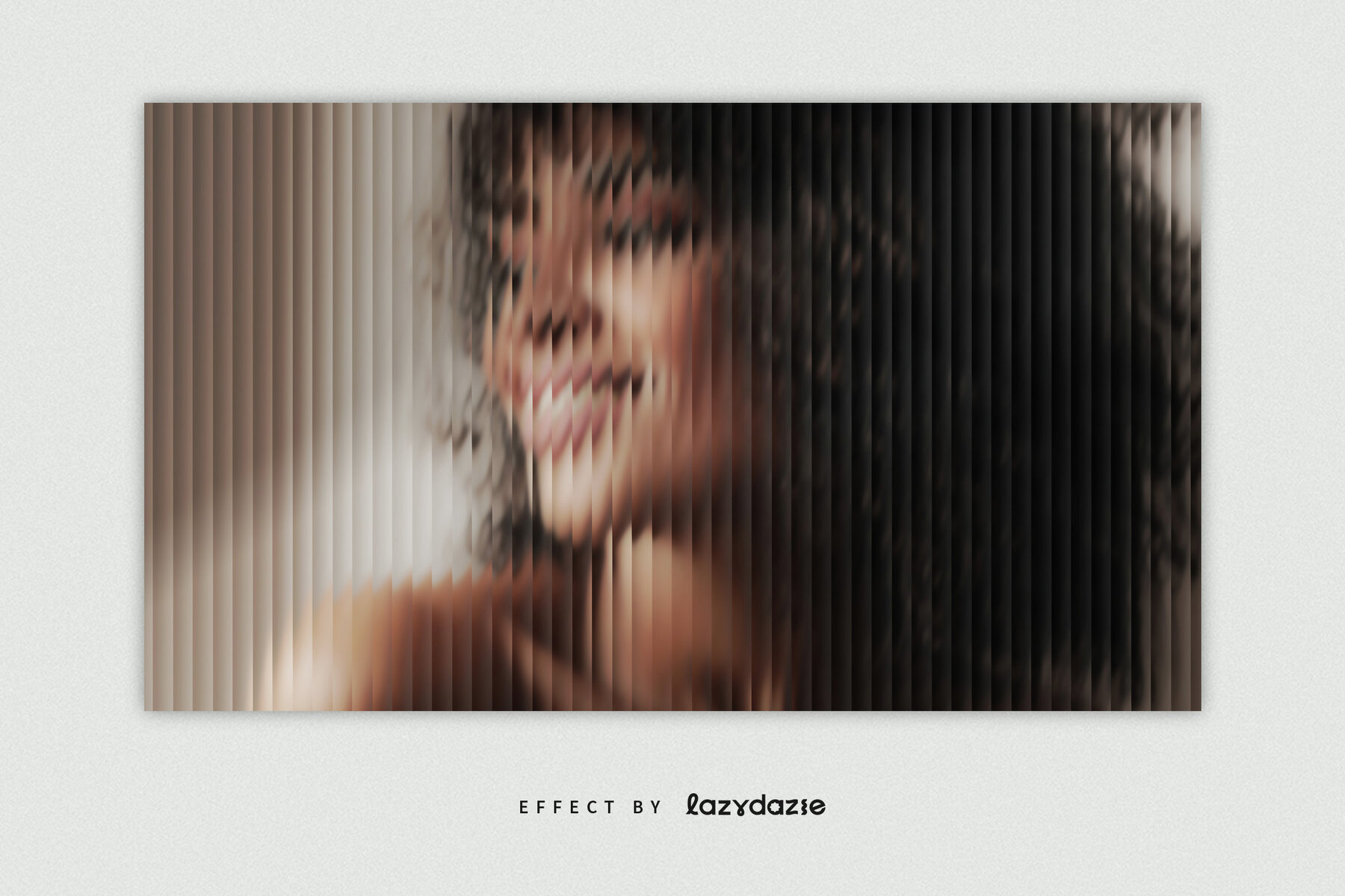 Reeded Glass Texture Image Effect Mockup 5