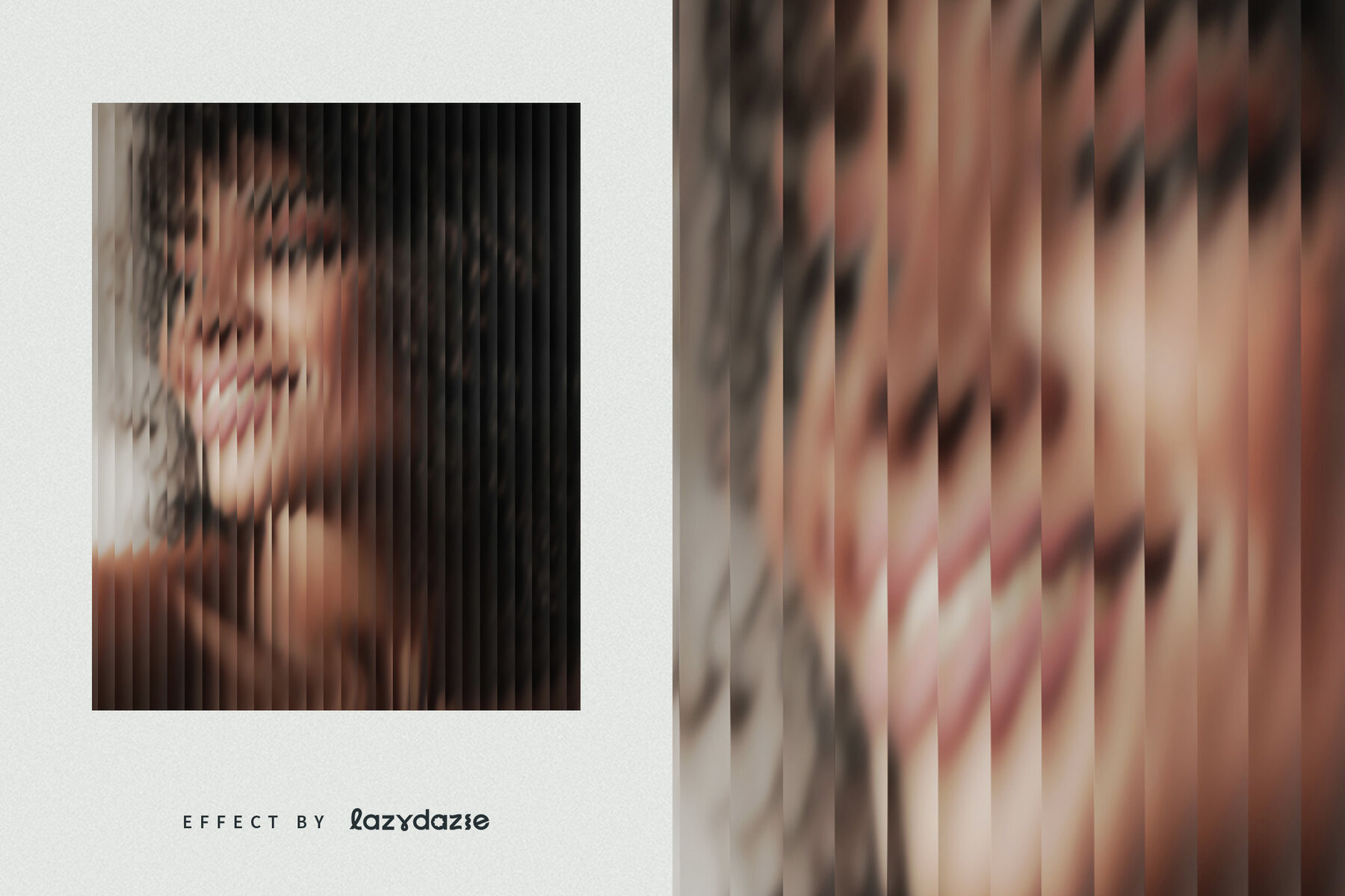 Reeded Glass Texture Image Effect Mockup 6