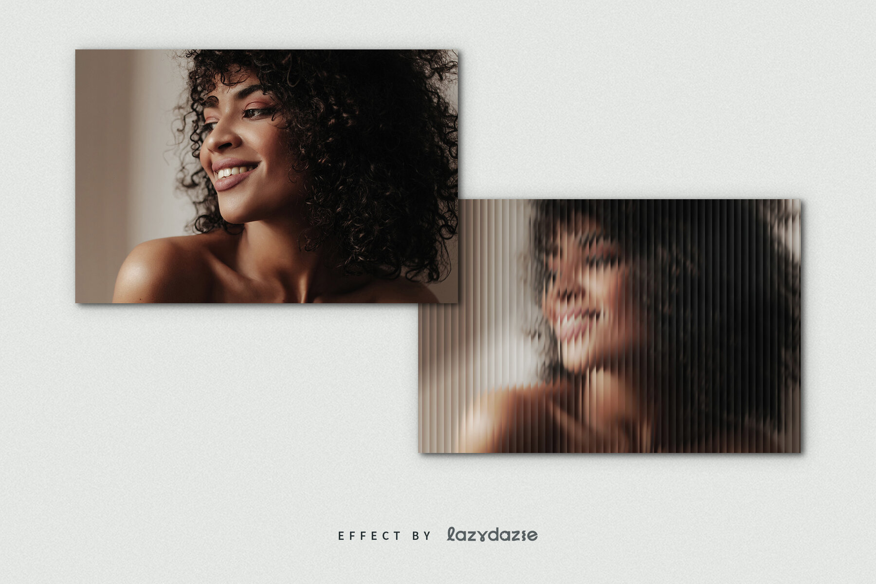 Reeded Glass Texture Image Effect Mockup 8