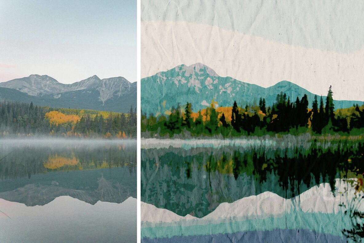 Vintage Landscape Photo Effect 5