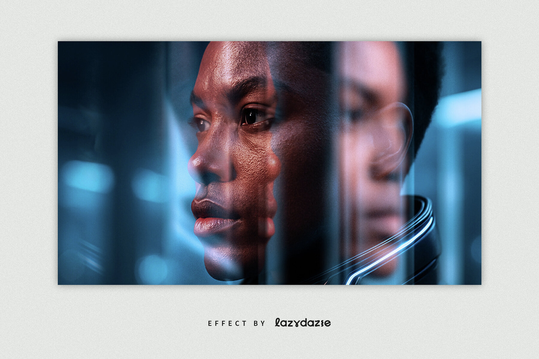 Reflected Image Effect Mockup 2