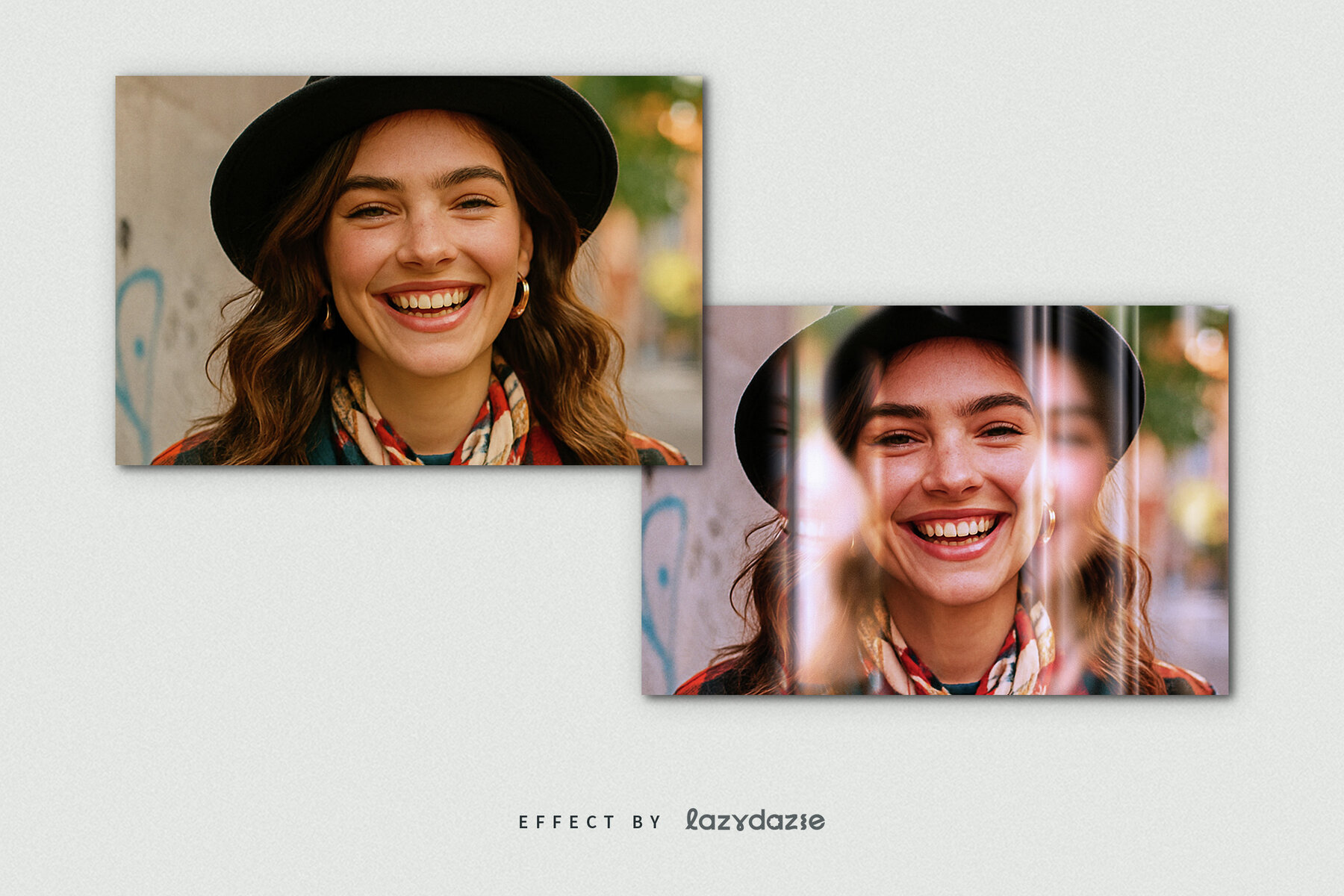 Reflected Image Effect Mockup 8