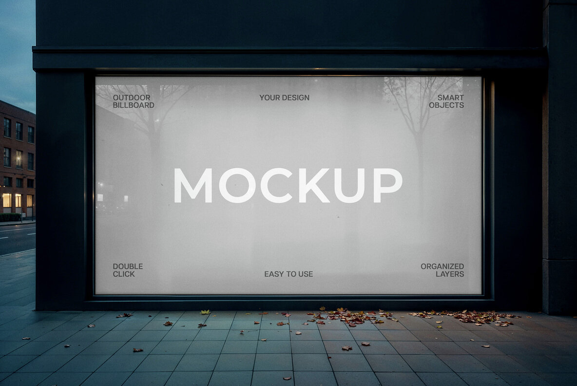 Storefront Window Poster Mockup 4