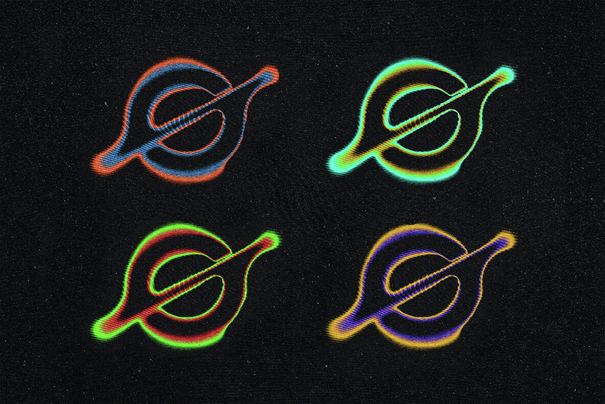 Striped Halftone Text Effect 2