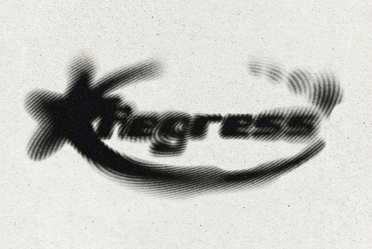 Striped Halftone Text Effect 5