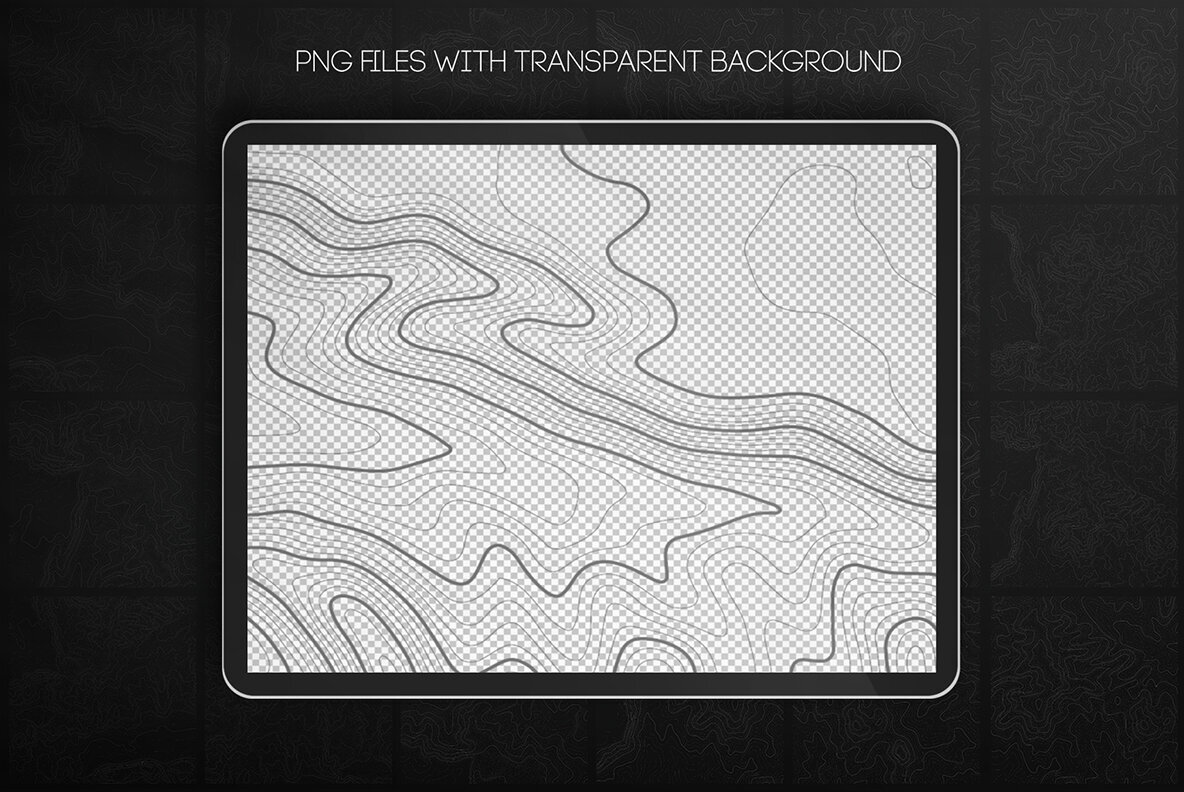 Topographic Maps Vector Bundle 2