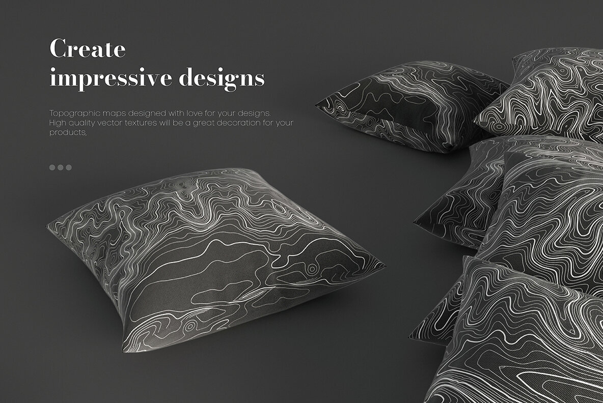 Topographic Maps Vector Bundle 3