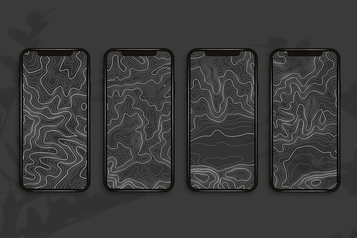 Topographic Maps Vector Bundle 4