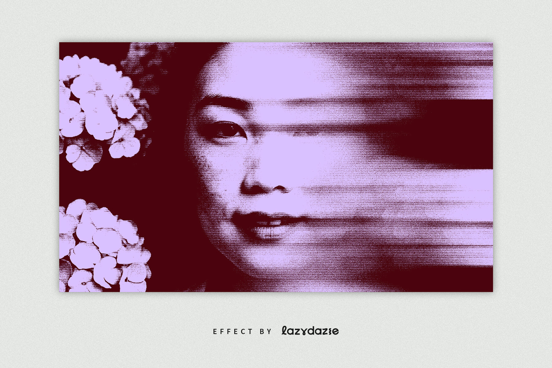 Grunge Grain Blur Image Effect Mockup 4