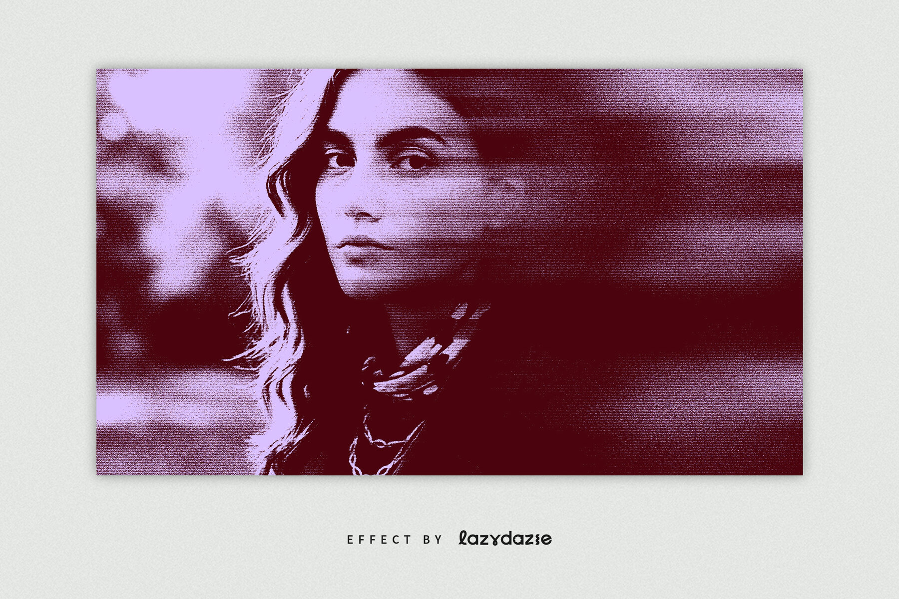 Grunge Grain Blur Image Effect Mockup 5