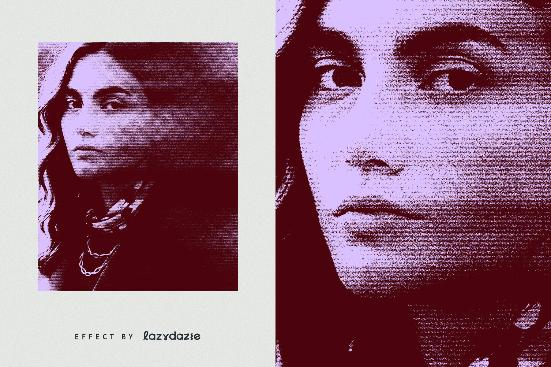 Grunge Grain Blur Image Effect Mockup 6