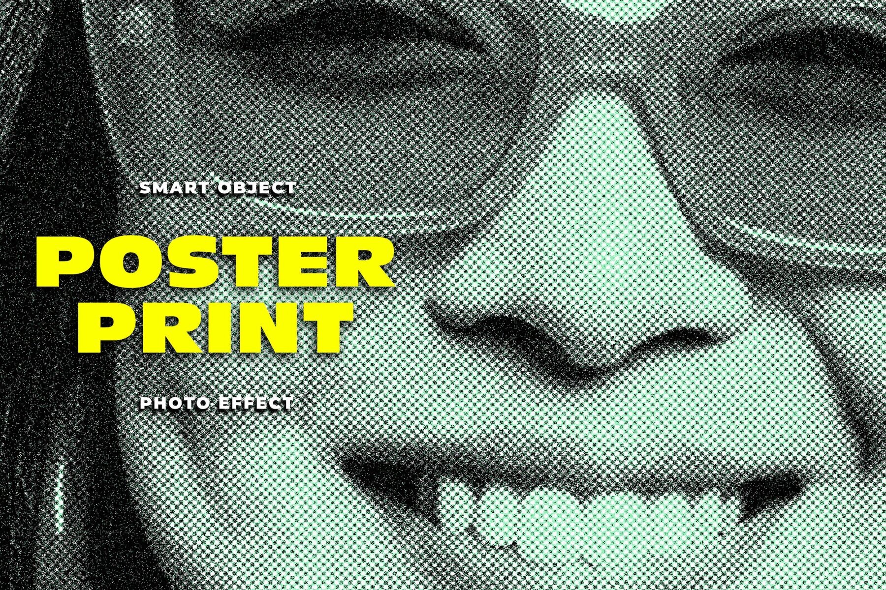 Poster Print Texture Image Effect Mockup 1