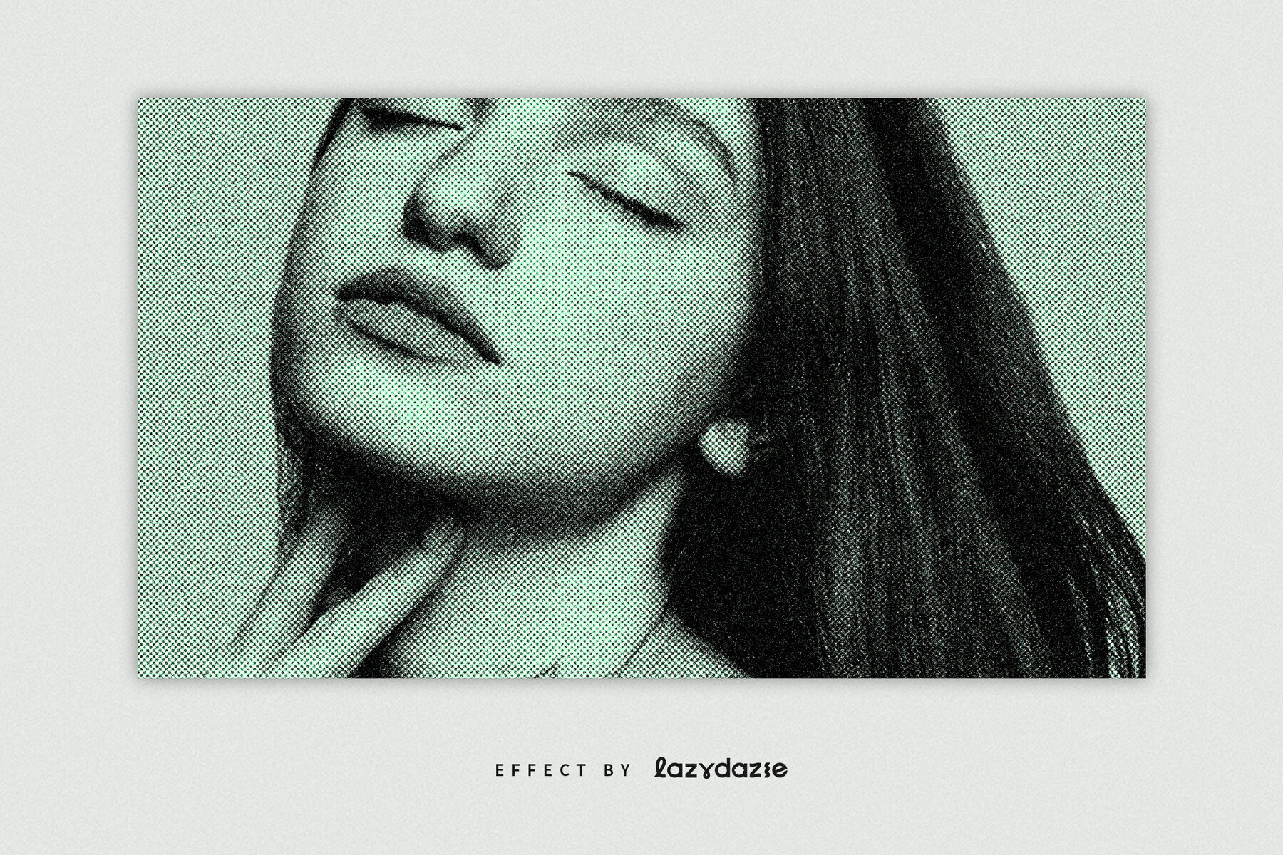 Poster Print Texture Image Effect Mockup 3