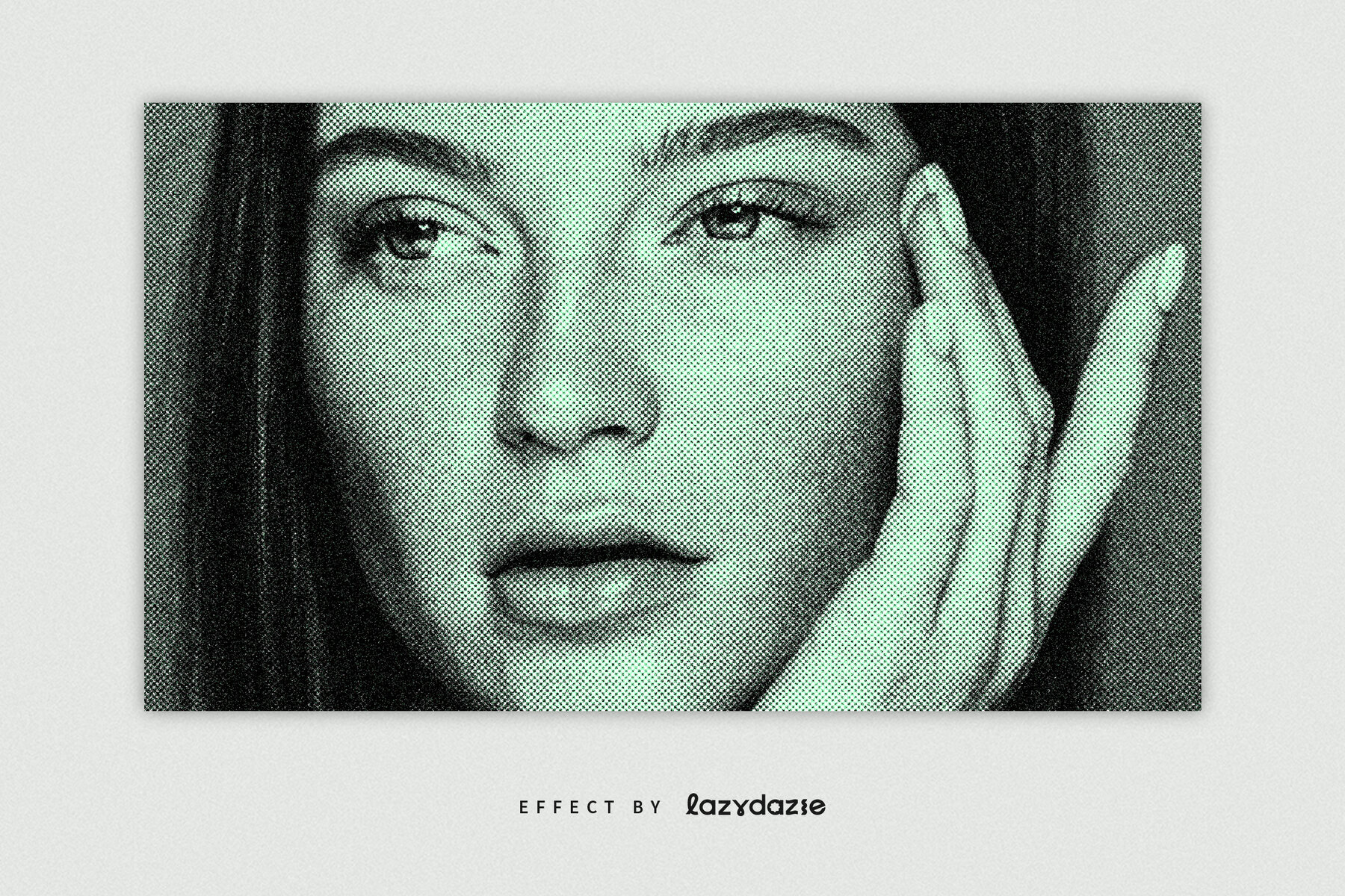 Poster Print Texture Image Effect Mockup 4