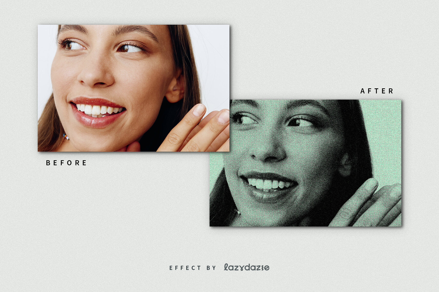 Poster Print Texture Image Effect Mockup 8