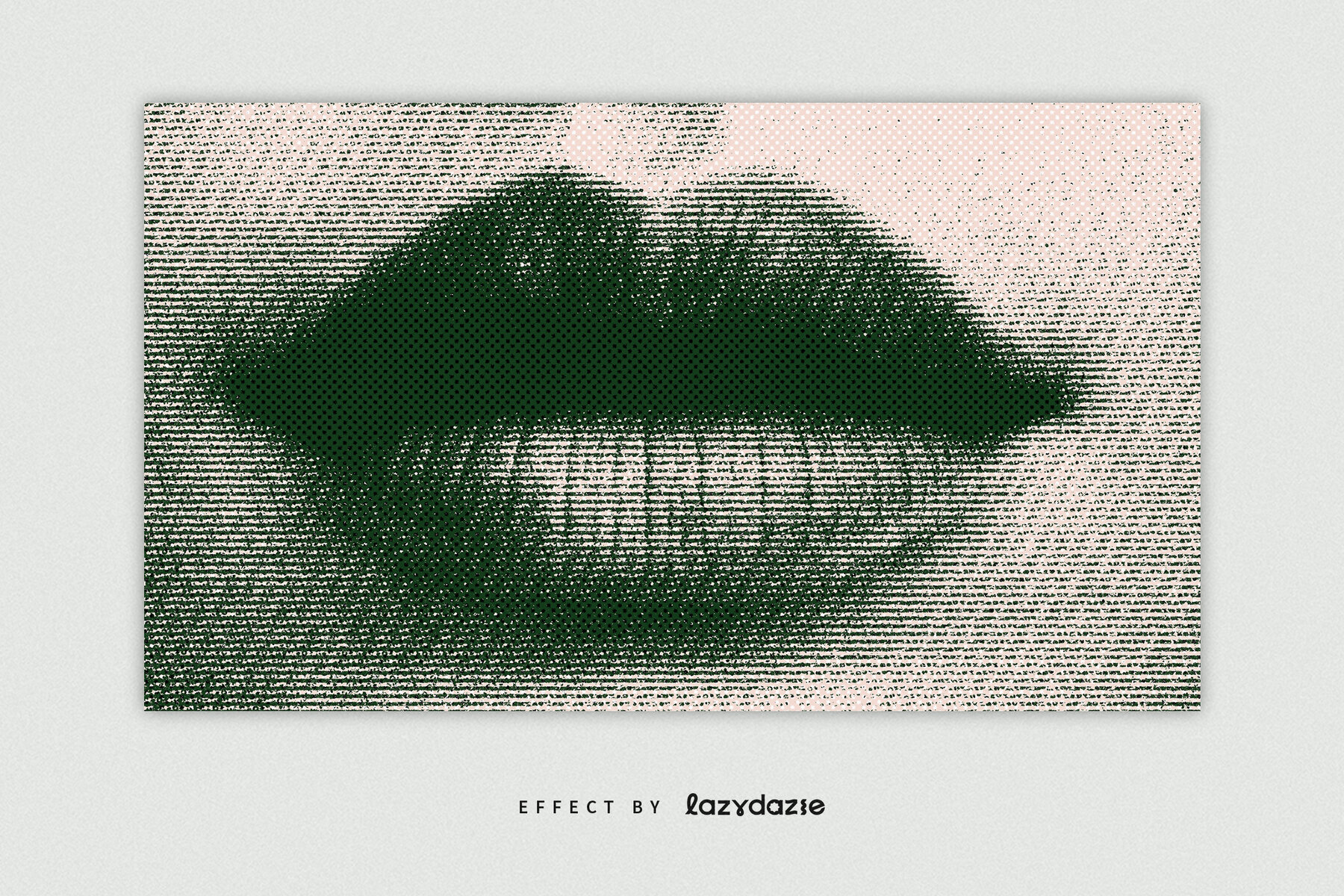 Grunge Halftone Image Effect Mockup 3