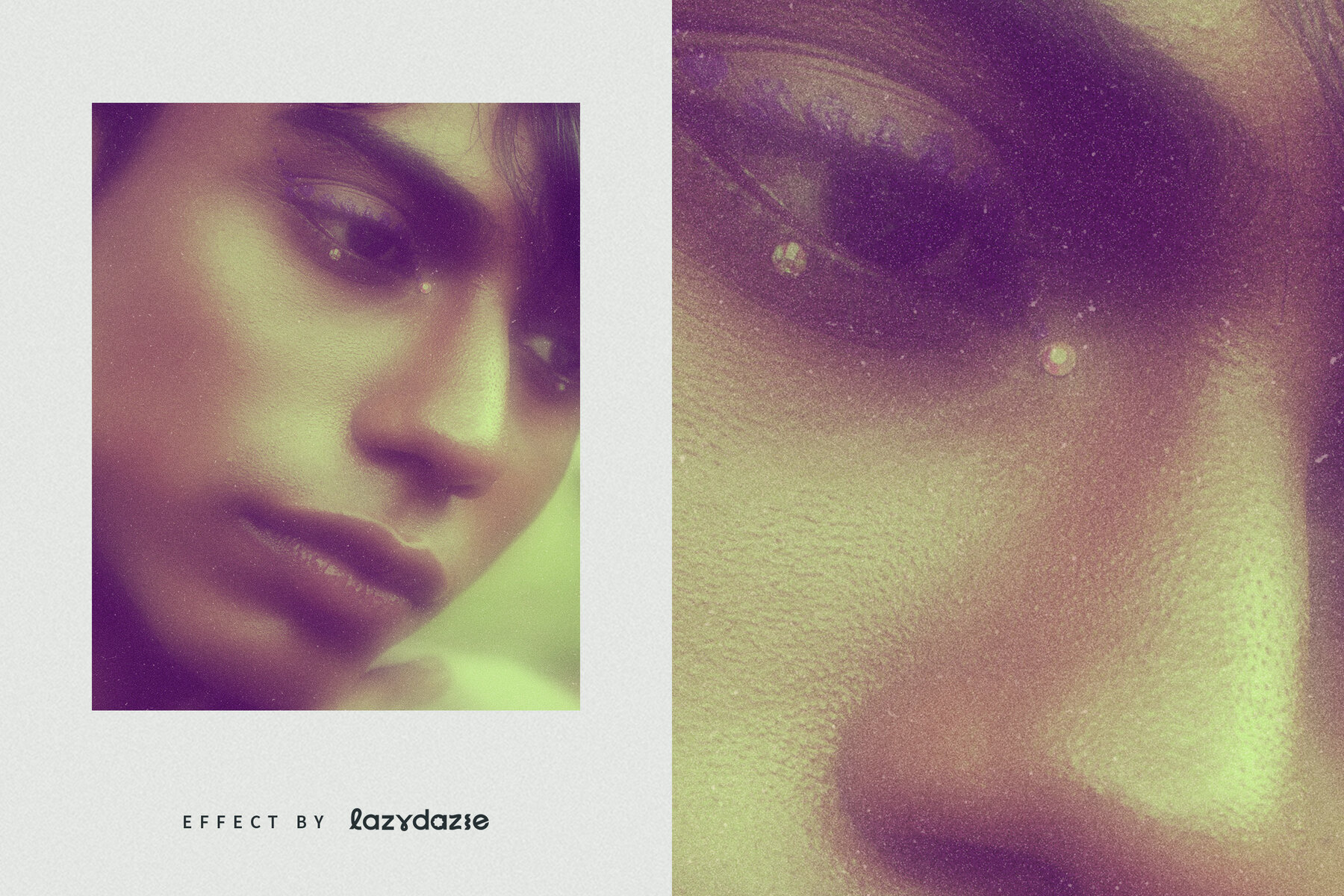 Vintage Camera Image Effect Mockup 6