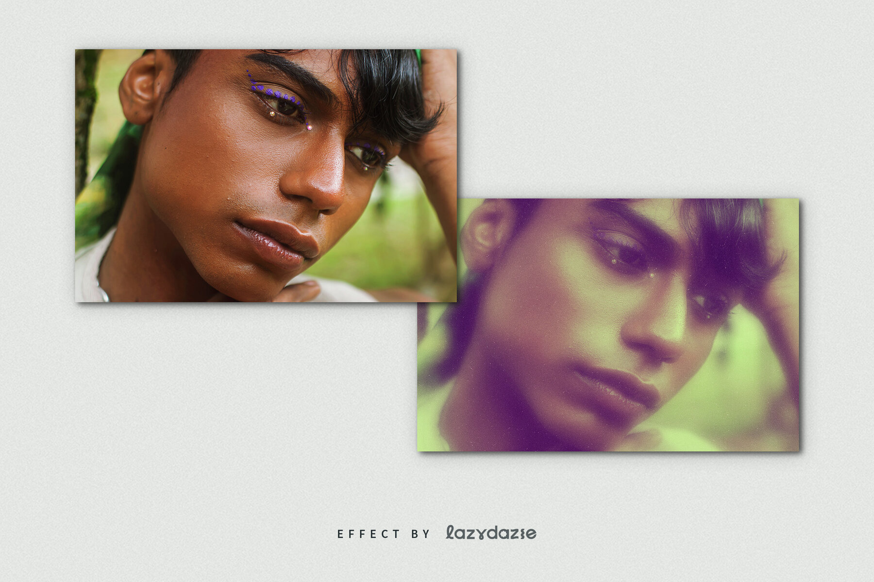 Vintage Camera Image Effect Mockup 8