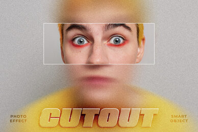 Cutout Image Effect Mockup